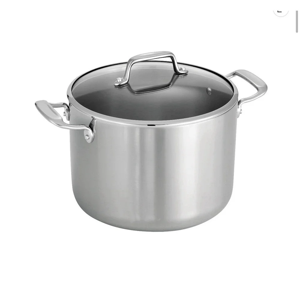 Tramontina Tri-Ply Clad 8 Qt Covered Stainless Steel StockPot